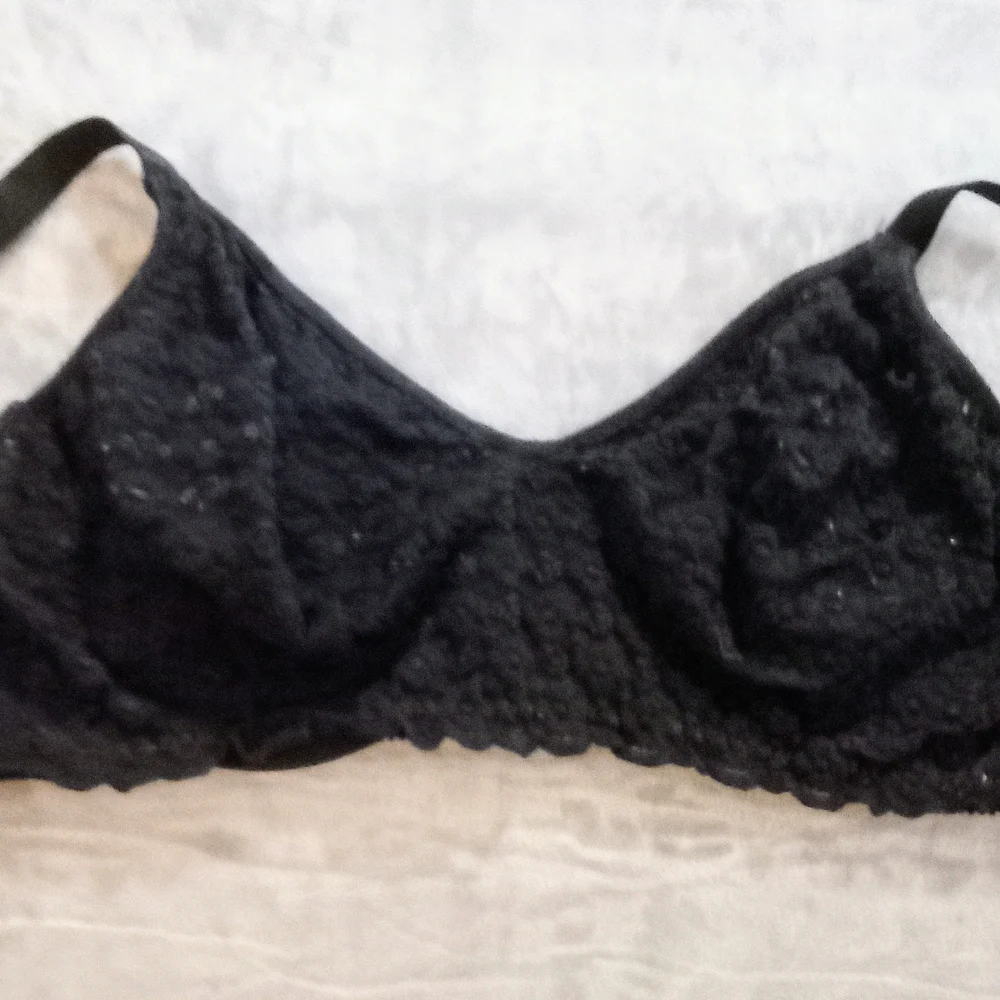 Olga Simply Perfect Black Floral Bra.